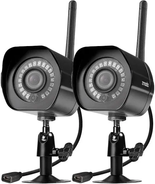 Zmodo 1080p Full HD Outdoor Weatherproof WiFi Wireless Security Camera System (2 Pack)