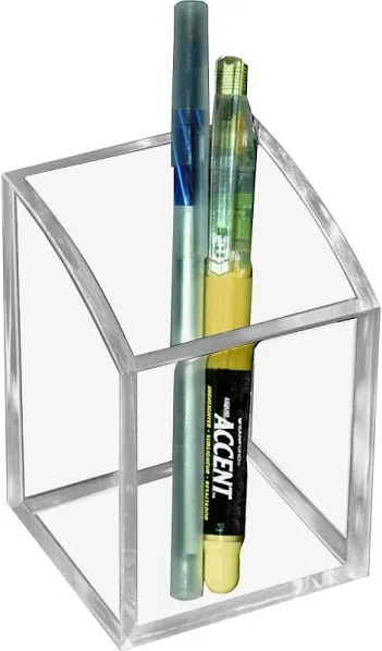 Acrylic Pencil Cup, 2.75 x 2.75 x 4, Clear