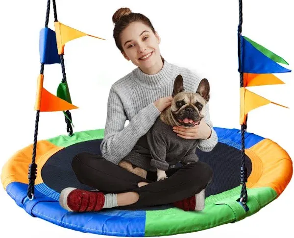 40 inch Colorful Saucer Swing for Kids