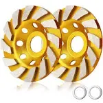 4 Inch Concrete Turbo Diamond Grinding Cup Wheel 12 Segs Heavy Duty Angle Grinder Wheels for Angle Grinder