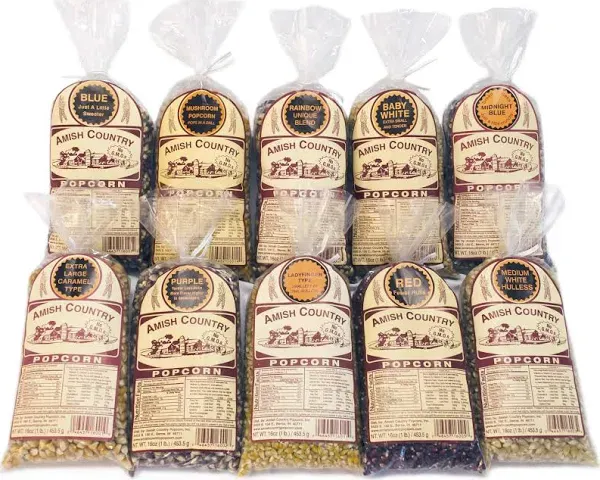 Amish Country Popcorn Variety Gift Set Bundle