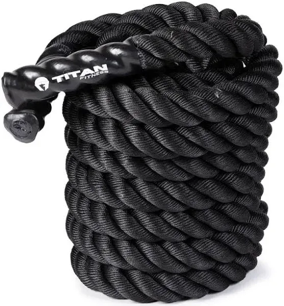 Battle Rope, 1.5&#034; Diameter 30Ft Poly Dacron Workout Exercise Training Heavy Rope