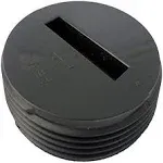 Lasco 33-3298 Countersunk Slotted ABS Black Plastic Cleanout Plug