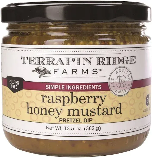 Terrapin Ridge Farms Raspberry Honey Mustard Pretzel Dip – One 14 Ounce Jar