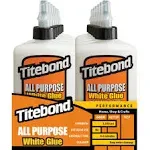 Titebond All Purpose Wood Glue White, Interior Wood Adhesive (Actual Net Contents: 8-fl oz) | 5033ACP