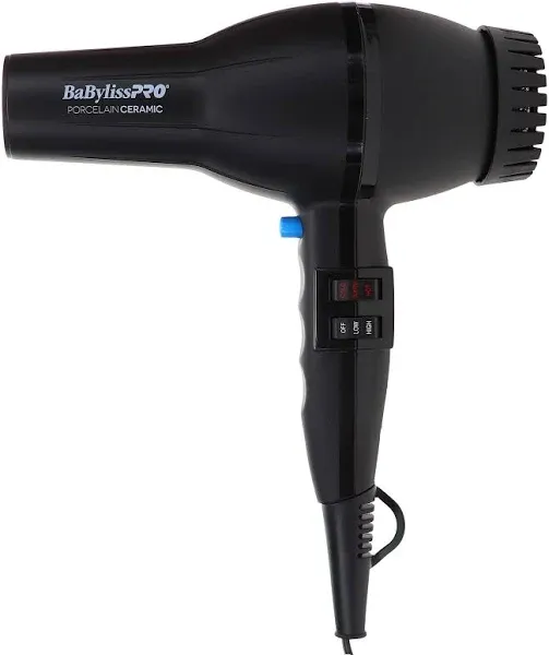 BaBylissPRO Porcelain Ceramic 2800 Dryer, Black,Ceramic, Black