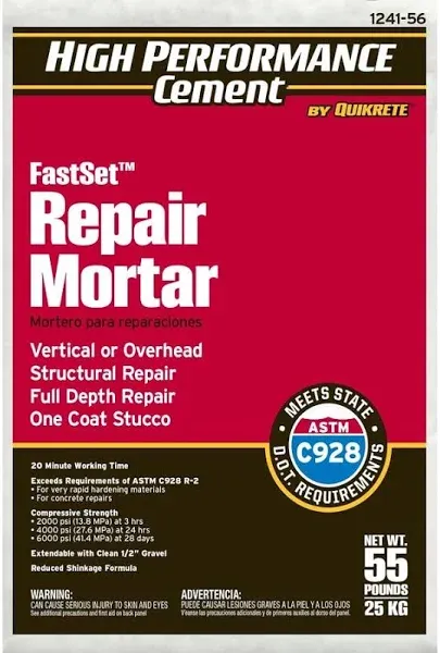 20 Lb. Fast Set Repair Mortar Mix