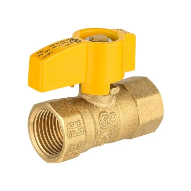 Eastman 60009 1/2&#034; FIP Brass Gas Ball Valve - 1/4-Turn Handle