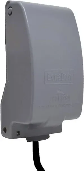 Sealproof 1-gang Vertical Metal Weatherproof Lockable While in Use Outdoor Outlet Receptacle Cover