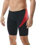 TYR Men's Hexa Curve Splice Jammer Swimsuit 36 Black/Red