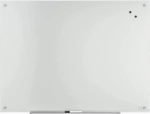 TRU RED Magnetic Tempered Glass Dry Erase Board