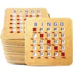 Easy-Read Large Print Shutter Bingo Cards with Sliding Windows