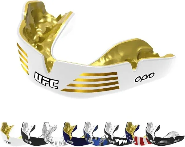 Unisex Opro White/Gold UFC Instant Custom Mouthguard