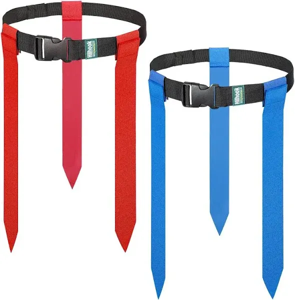 Flag Football Belts, 10 Player Adjustable Flag Football Set with 30 Flags for...