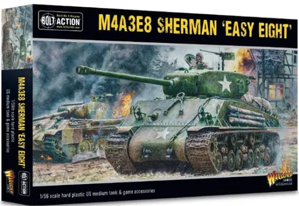 Bolt Action US M4A3E8 Sherman Easy Eight Warlord Games 28mm WW2