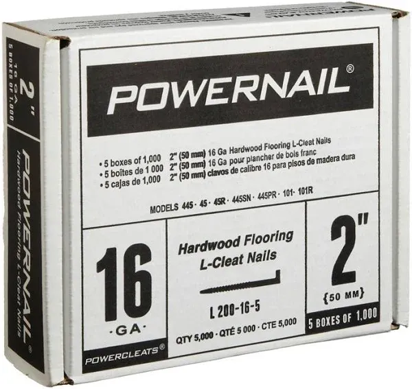 16 Ga 2" Powercleats Powernail at Woodwudy Wholesale Flooring