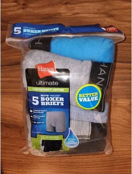 Boys (8-20) Hanes Ultimate® 5pk. Boxer Briefs