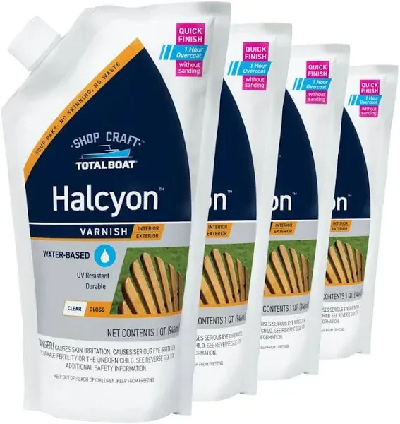 TotalBoat Halcyon Water-Based Marine Varnish