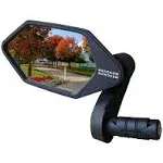 New Bar End Bike Mirror, Crystal UHD Automotive Grade Glass Lens E-Bike Mirrors,