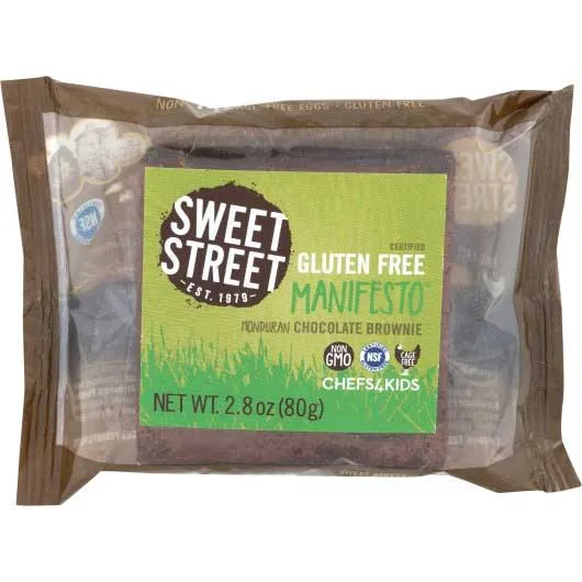 Sweet Street Honduran Chocolate Manifesto Brownie, 2.8 Ounce -- 48 per case.