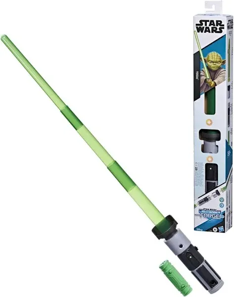 Star Wars Lightsaber Forge Yoda, Green Customizable Electronic Lightsaber, Star Wars Toys for Kids