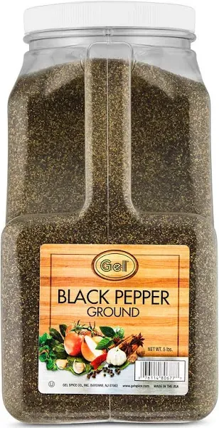 Gel Spice Ground Black Pepper 5 Lb