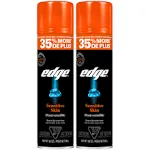 Edge Shaving Gel for Men, 9.5oz, 2 Pack Mens Shave Gel with Aloe, Mens Shaving Cream, Sensitive Skin Shave Gel - Moisturizes, Protects, and Soothes