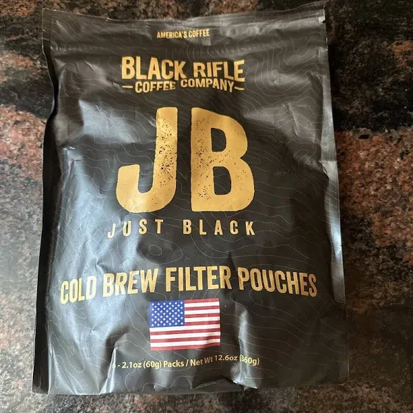 Black Rifle Coffee Company Just Black Cold Brew Coffee Packs