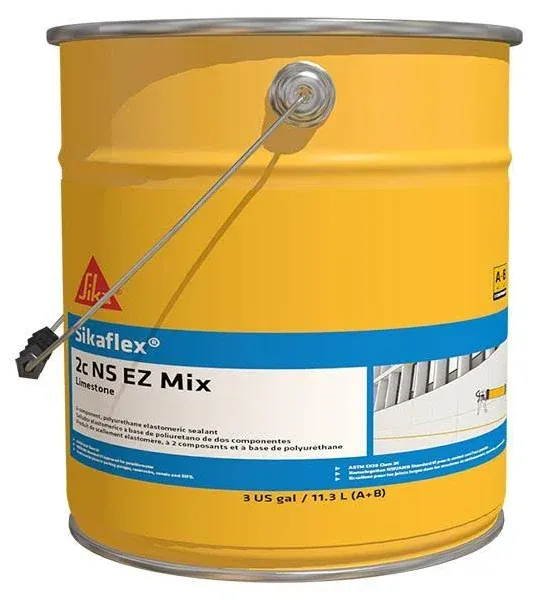 Sikaflex 2C NS EZ Mix 2-Part Polyurethane Elastomeric Sealant Limestone 1.5 Gallon