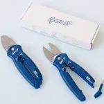 Zibra Open-It! All-in-One Multi Tool with Heavy-Duty Scissors Box Cutter Screwdriver and Package Opener Blue