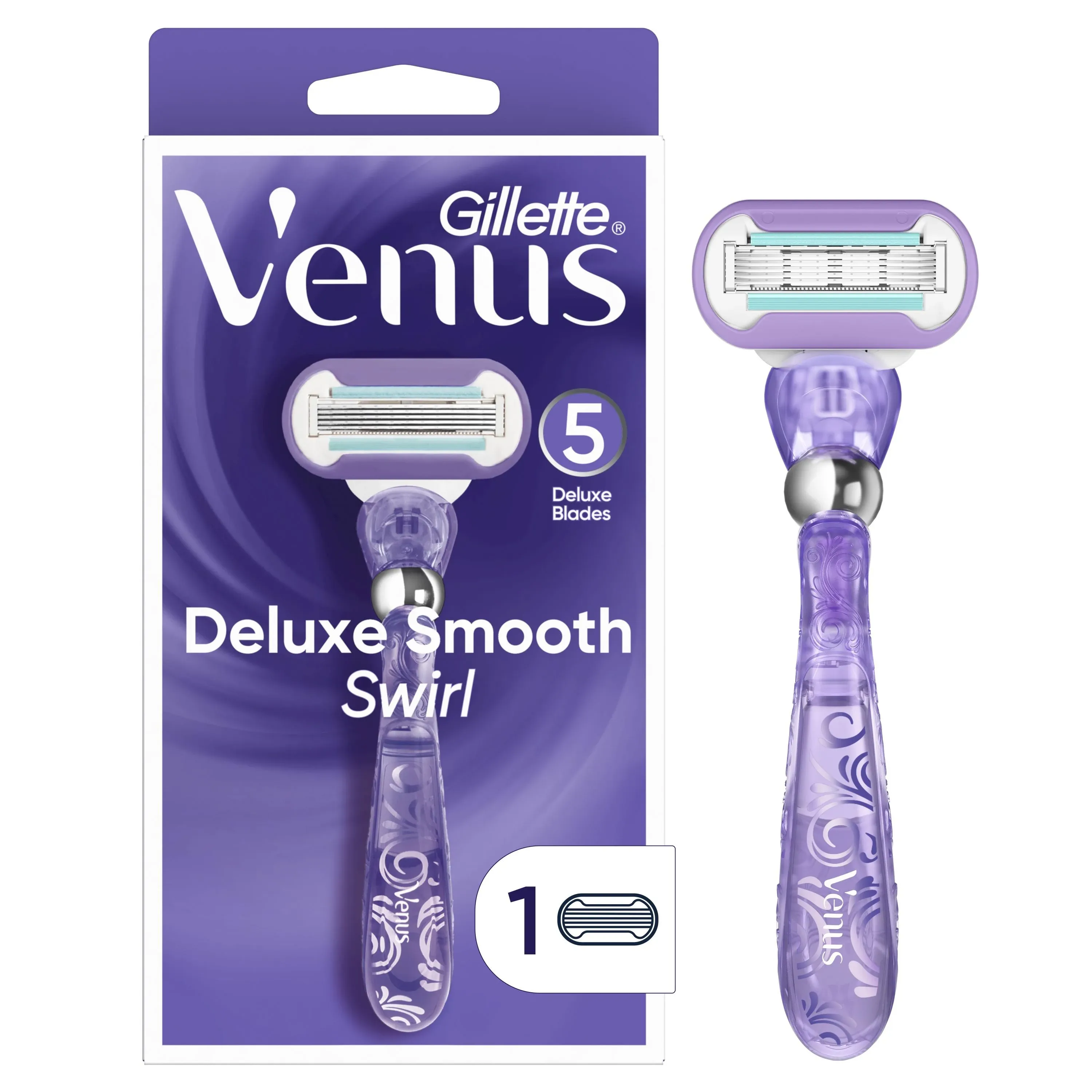 Gillette Venus Razor, Deluxe Smooth, Swirl