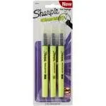 Sharpie Clearview Pen-Style Highlighter, Chisel Tip, Fluorescent Yellow, 3/Pack