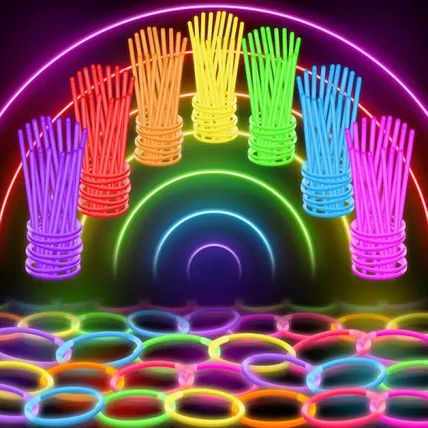 100 Glow Sticks Bulk Party Supplies Glow in The Dark Fun Party Pack