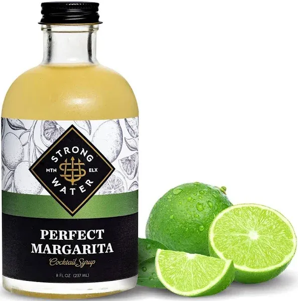 Strongwater Best Margarita Mix - Makes 8 Cocktails - Concentrated Margarita Drink Mix, Perfect Margarita Mixer, Coin Style Made with Fresh Lime Juice & Orange Cointreau Extract - 1 Pack