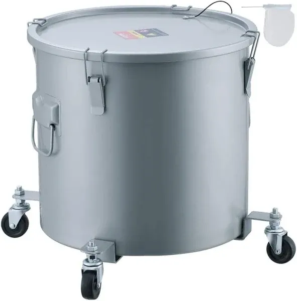 VEVOR Fryer Grease Bucket 16 Gal Oil Disposal Caddy