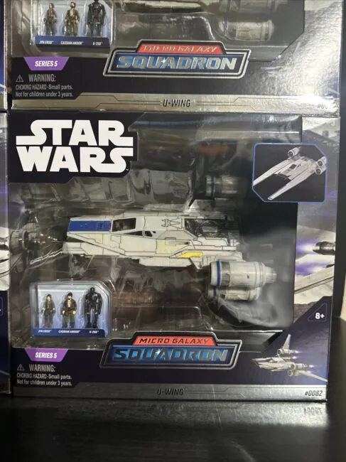 STAR WARS MICRO GALAXY SQUADRON SERIES 5 U-WING w/CASSIAN ANDOR/K-2SO/JY<wbr/>N ERSO