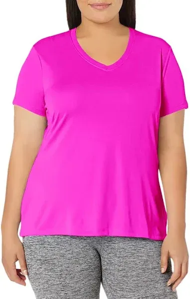 Just My Size Women's Cool Dri V-Neck