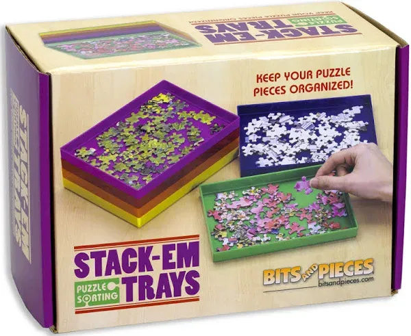 Bits and Pieces Regular Puzzle Stack-Em Sorting Trays