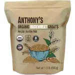 Anthony's Organic Hulled Buckwheat Groats, 1.5lb, Gluten Free, Non GMO