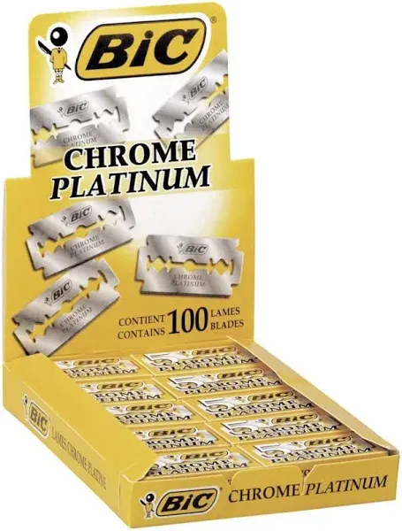 Bic Double Edge Razor Blades Chrome Platinum