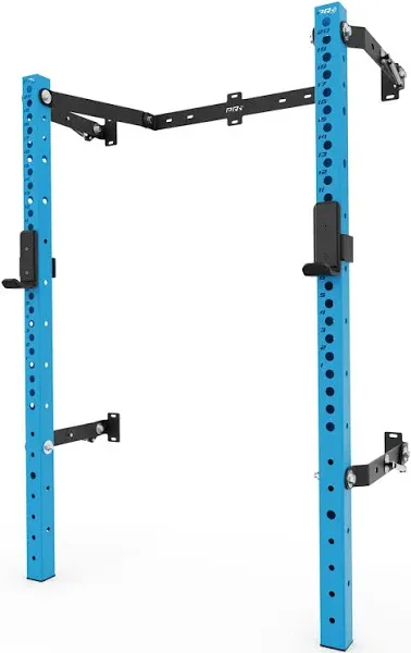 PRx Performance Profile ONE 73" Squat Rack, Wall Mounted Home Gym Fitness Equipment, Made in the USA, Powder Coated 2x3 73 inch Uprights, Folds Up