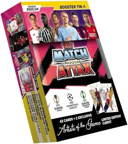 Topps Match Attax UEFA Champions League  2023/2024 Booster Tin #4 Soccer (WTF88)