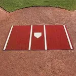 On Deck Sports 12' x 6' Clay Batting Mat Pro with Inlaid Home Plate