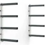 Bora PBR-0420, 4-Level Lumber Storage Rack, White and Gray