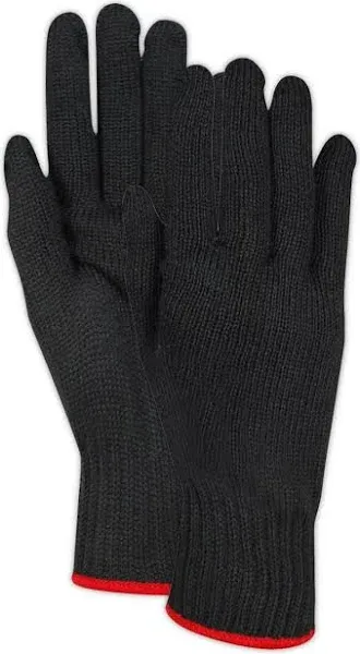 MAGID CF200 M-Gard Carbon Fiber Knit FR Gloves, One Size, Black (1 Pair)