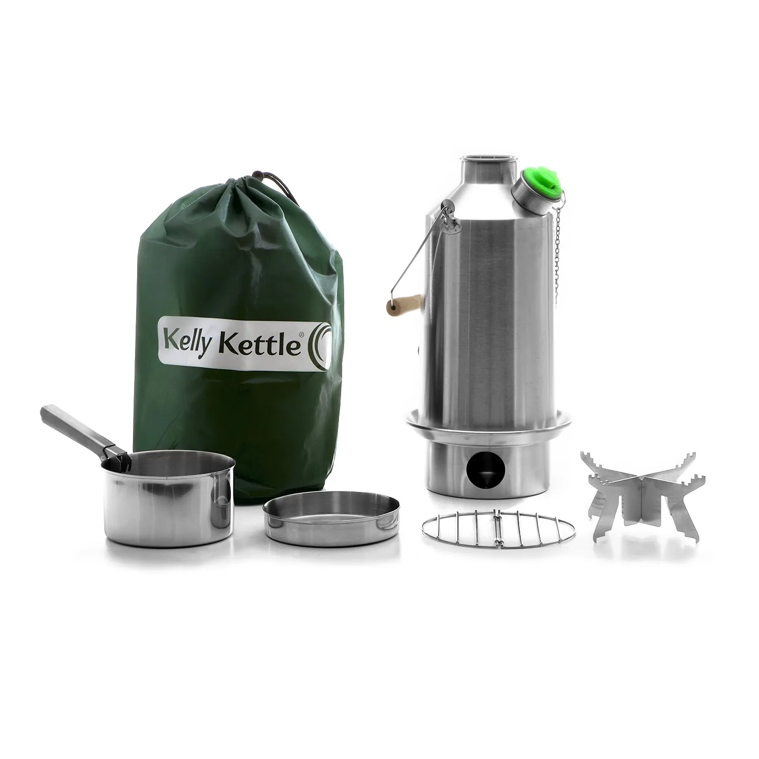 Kelly Kettle Base Camp Basic Kit (Large) - Stainless Steel