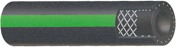 Green Stripe Heavy-Duty Straight Heater Hose