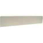 550913 Cultured Marble Side Splash, 21.5&#034;, White on White