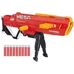 Nerf N-strike Mega Accustrike Thunderhawk with 10 Nerf Mega Darts, 10-Dart Clip - Red