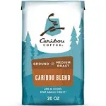 Caribou Coffee Coffee, Ground, Medium Roast, Caribou Blend - 20 oz